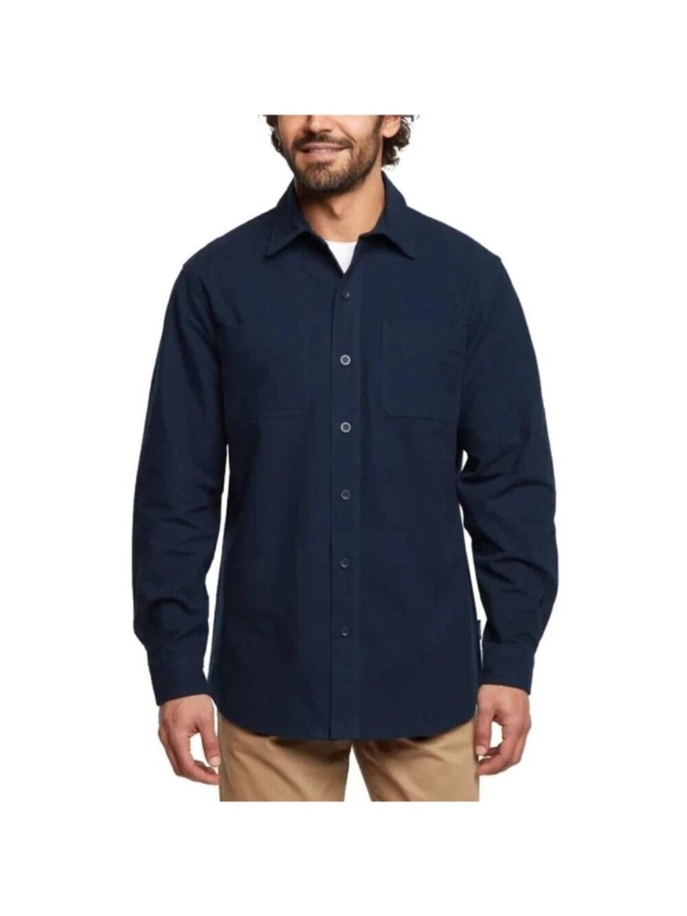 Woolrich Men's S  Blue Long Sleeve Button-Up Rugged Shirt e1488